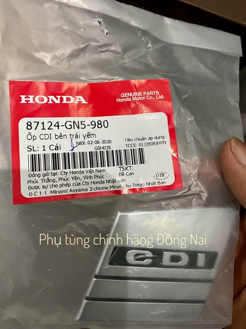 LOGO CDI, ỐP CDI YẾM TRÁI-PHẢI ZIN SUPER DREAM CHÍNH HÃNG HONDA