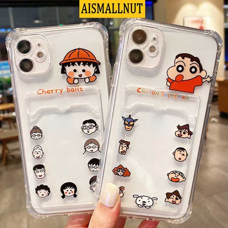 Ốp Điện Thoại TPU Mềm Chống Bụi Chống Sốc In Hình Shin-Chan Cho iPhone11 12 Pro Max 6 6S 7 8 Plus X XS XR XSMAX