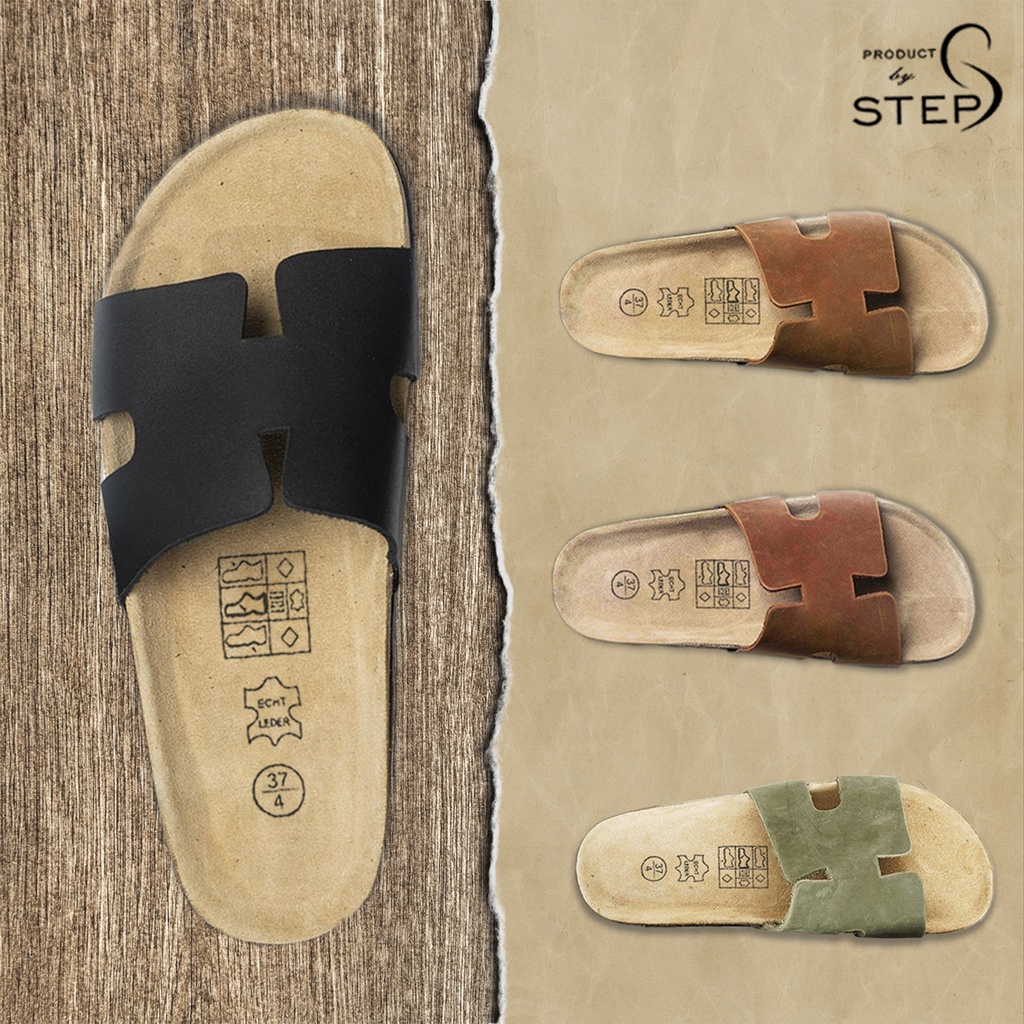 Dép đế trấu Unisex Da Quai chữ H (Size 35-45)