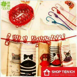 DÂY PHƠI ĐỒ TIỆN ÍCH KÈM KẸP