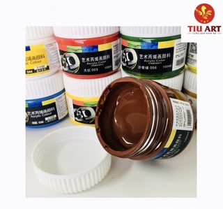 Set 8 Màu Acrylic 3d-100ml cơ bản (cho người mới học vẽ)