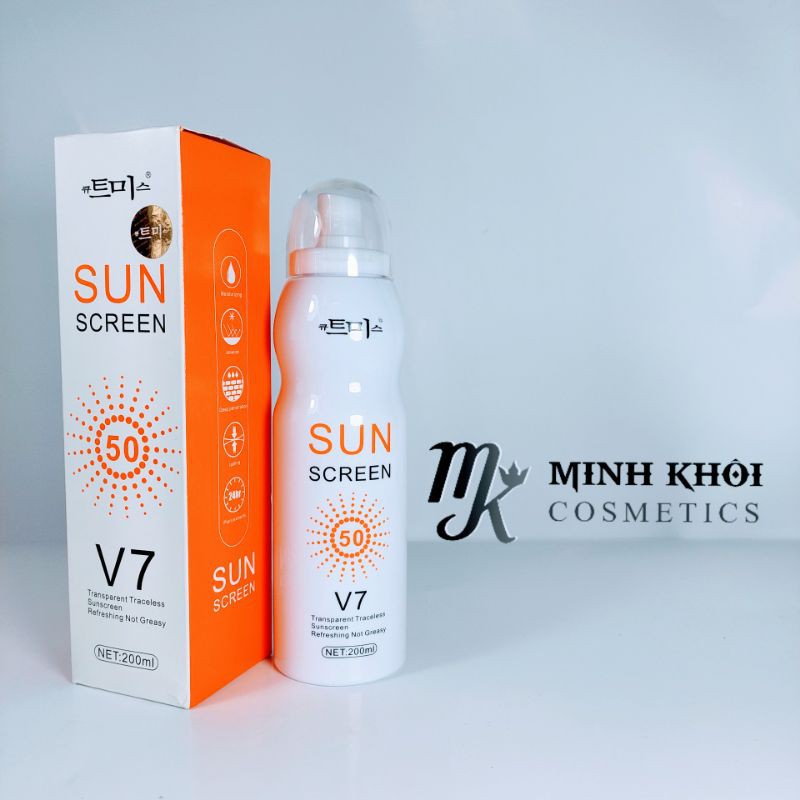 Chống nắng dạng xịt V7 Sun SCreen