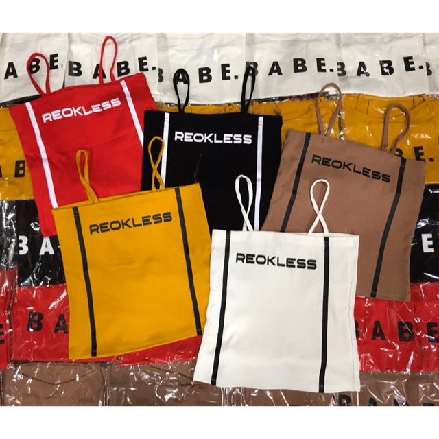 Áo 2 dây chữ mới