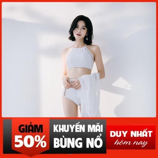 Đồ bơi 2 mảnh [TẶNG kèm khăn] bikini kín đáo đồ bơi nữ 2022
