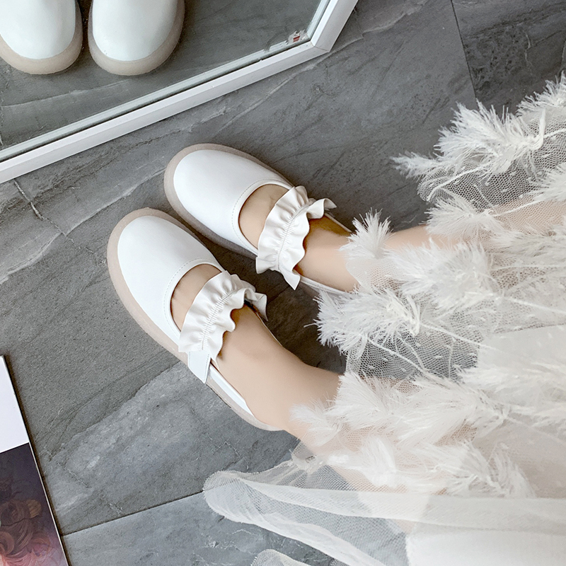 Giày đế bằng nữ thoải mái chống trượt phong cách Mary Jane