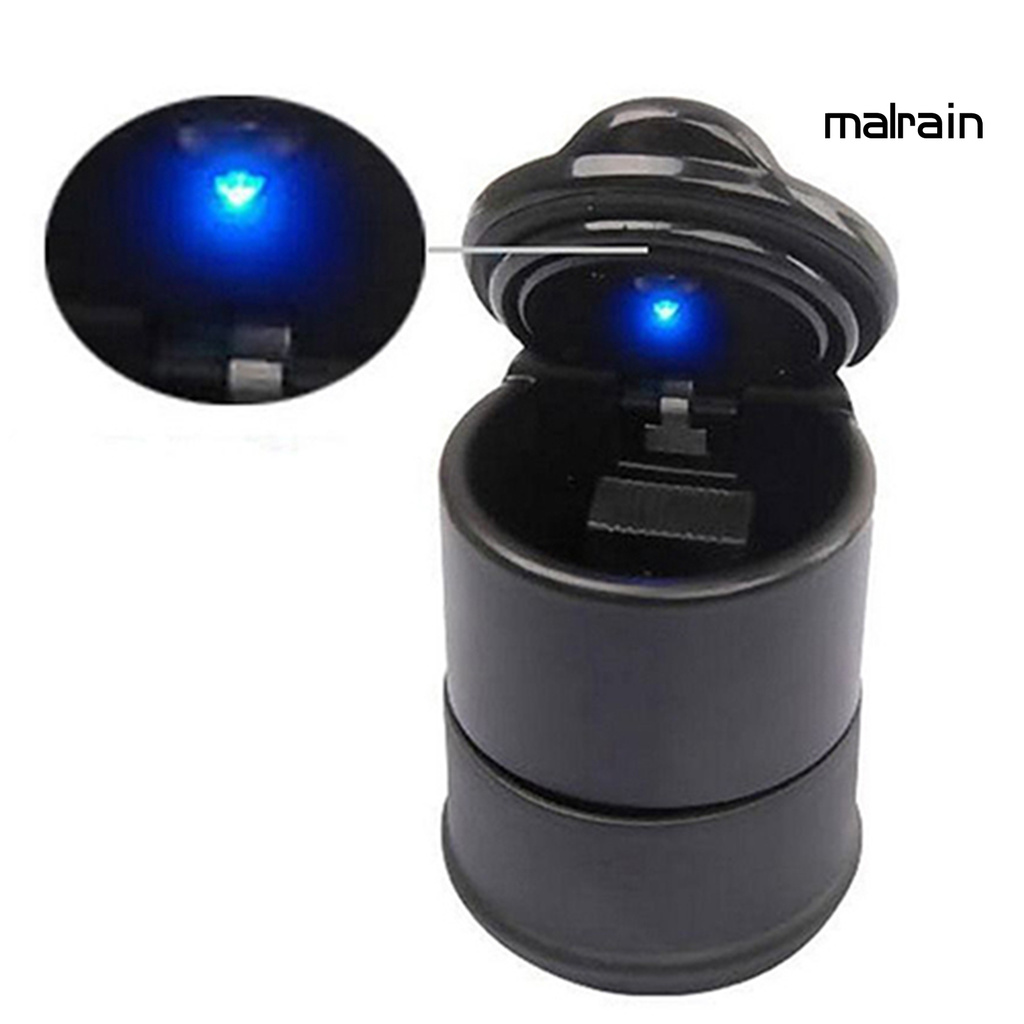 Gạt tàn thuốc lá hình trụ tích hợp đèn led sáng tạo tiện dụng