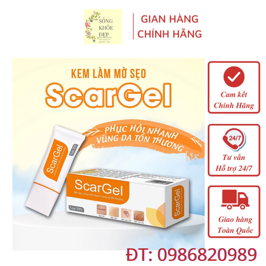 Scar gel làm mờ sẹo, phẳng vết sẹo . SCARGEL