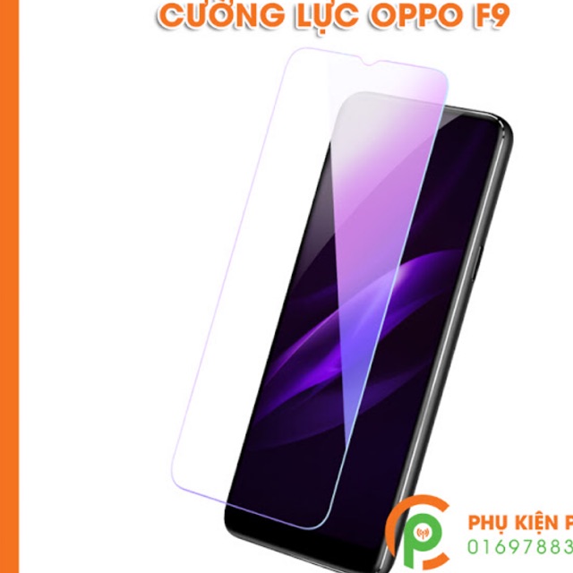 [⚡️Siêu rẻ] Cường lực Oppo F9 Trắng trong 9H