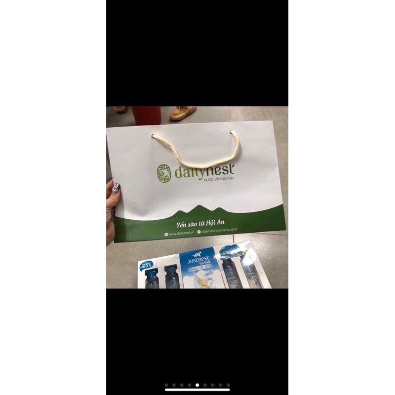 HỘP 6 HỦ NƯỚC YẾN THẬT JUSTNEST KÈM TÚI GIẤY | BigBuy360 - bigbuy360.vn