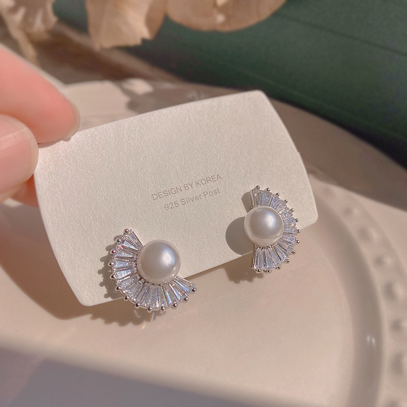 [CAO CẤP] Khuyên tai quạt đá cao cấp cực sang QUAT127