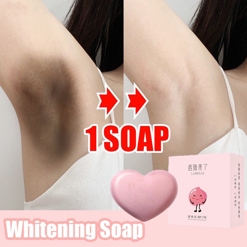Xà Phòng Chiết Xuất Đào Dưỡng Ẩm Loại Bỏ Đốm Đen Làm Trắng Vùng Da Dưới Cánh Tay Hiệu Quả