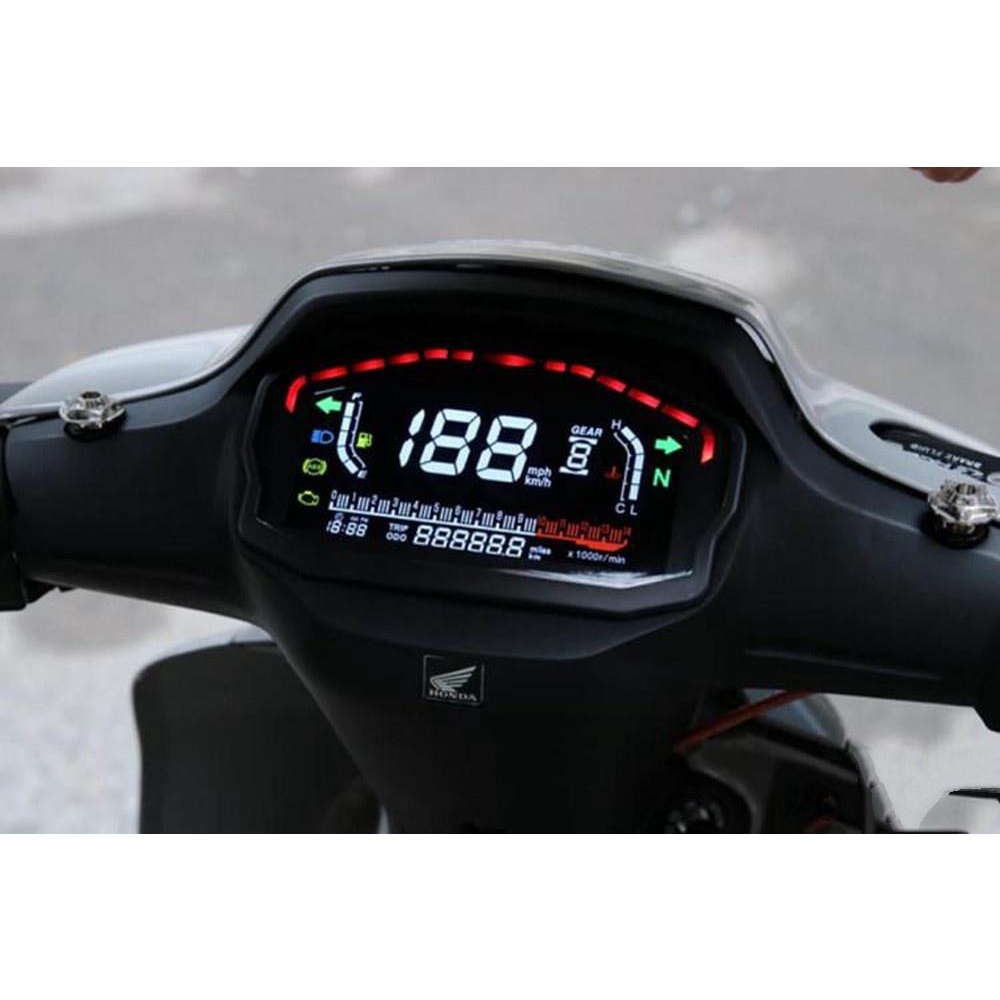 Đồng hồ điện tử Ducati  full dây điện chế được nhiều loại xe . ShopDoChoiXeMay