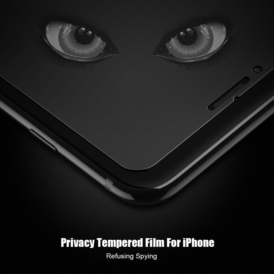 Kính cường lực chống nhìn trộm cho Iphone XS Max XR 8 7 6s 6 Plus 11 12 13 Pro Max