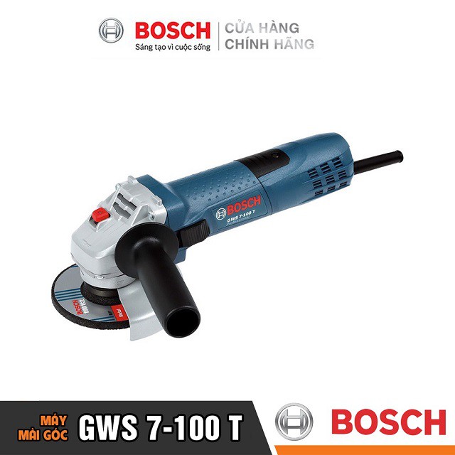 [CHÍNH HÃNG] Máy Mài Góc Bosch GWS 7-100 T (100MM-720W), Giá Đại Lý Cấp 1, Bảo Hành Tại Các TTBH Toàn Quốc