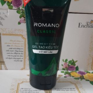 Gel vuốt tóc Romano 150g + gội 60g( cứng vừa. Siêu cứng. Giữ nếp)