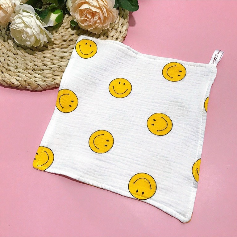 Khăn sữa Wooyi 4 lớp cotton mềm mịn cho bé (Set 5)