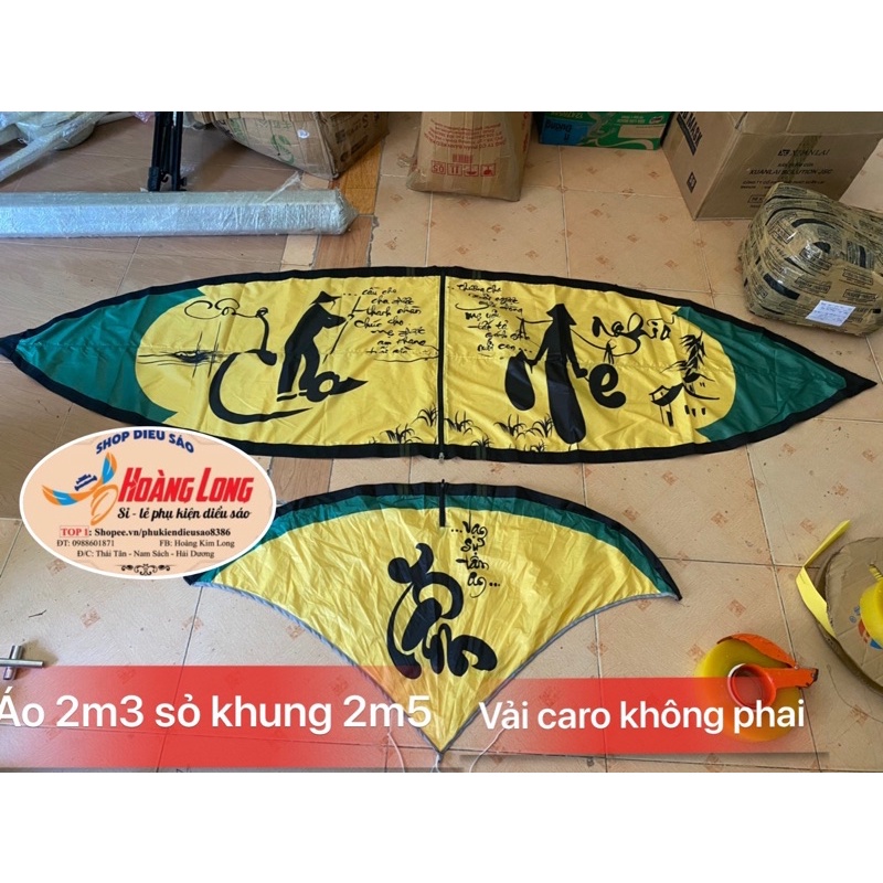 Áo diều in nhiệt 1m8