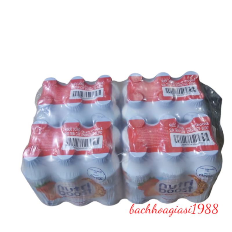 NOW SHIP - Thùng 24 chai sữa Nutriboost 297ml hương dâu/hương cam