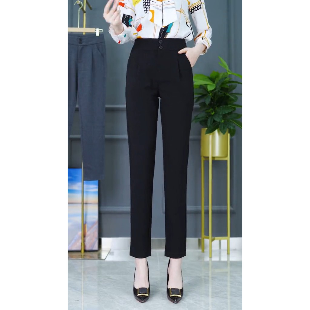 Quần tây công sở nữ cạp lưng cao , chất vải tuytsi mặc mềm mại - tôn dáng | BigBuy360 - bigbuy360.vn