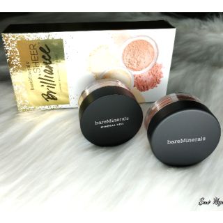 Combo phấn phủ khoáng và phấn highlight bareMinerals
