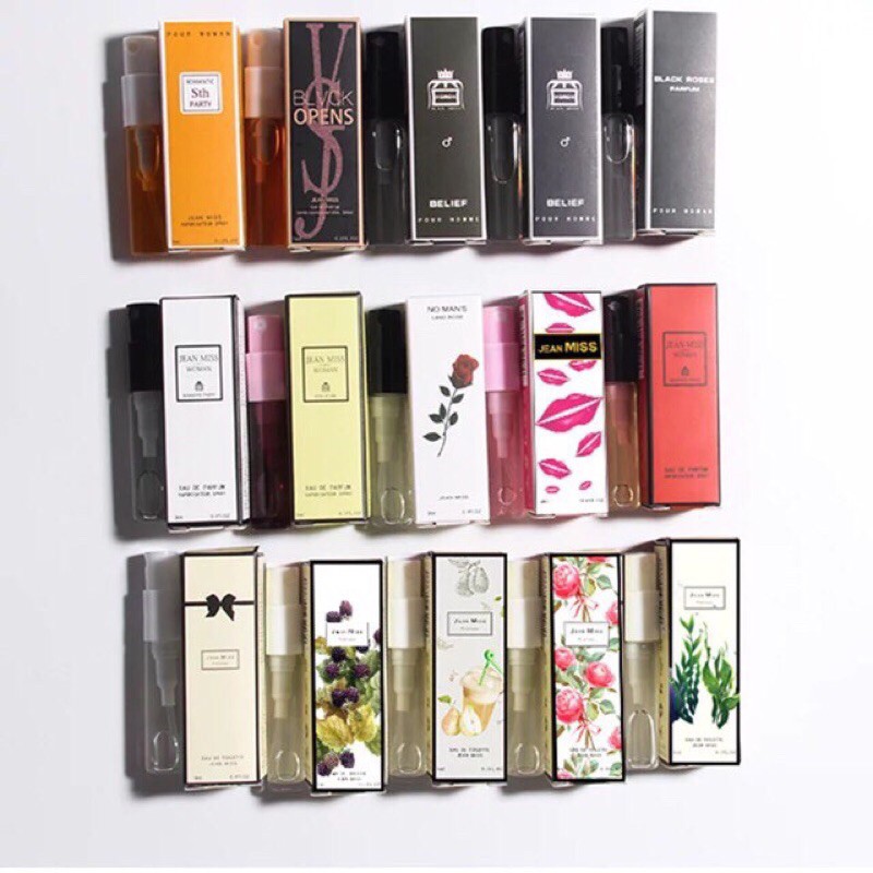 Mẫu thử nước hoa mini 3ml các mùi nổi tiếng giao ngẫu nhiên | BigBuy360 - bigbuy360.vn