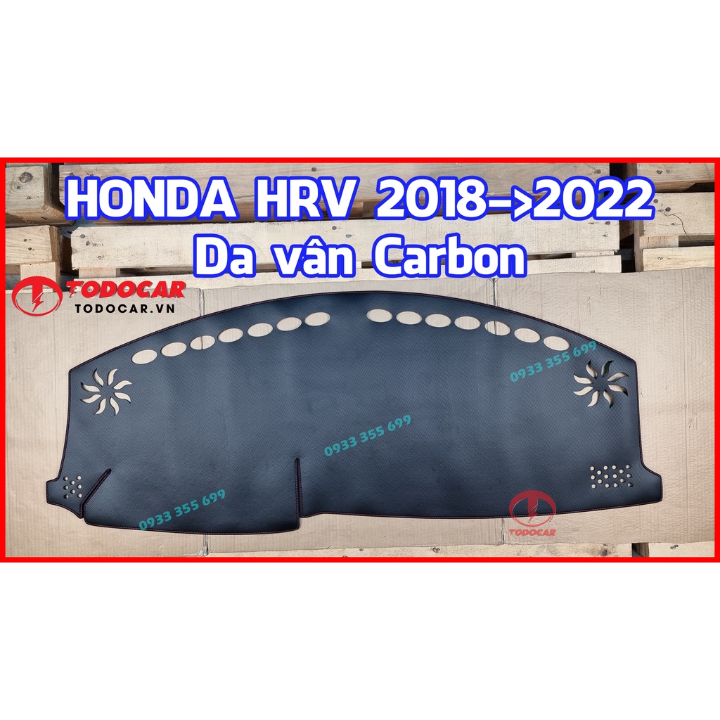 Thảm Taplo HONDA HRV bằng Nhung lông Cừu, Da vân Carbon, Da vân Gỗ 2018 2019 2020 2021 2022 2023 2024 2025