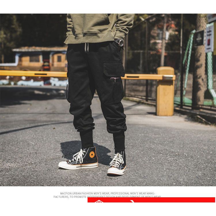 [Hình Thật ở cuối] Quần Jogger Kaki Nam Dáng Thể Thao Túi Hộp Zip 2019 | BigBuy360 - bigbuy360.vn