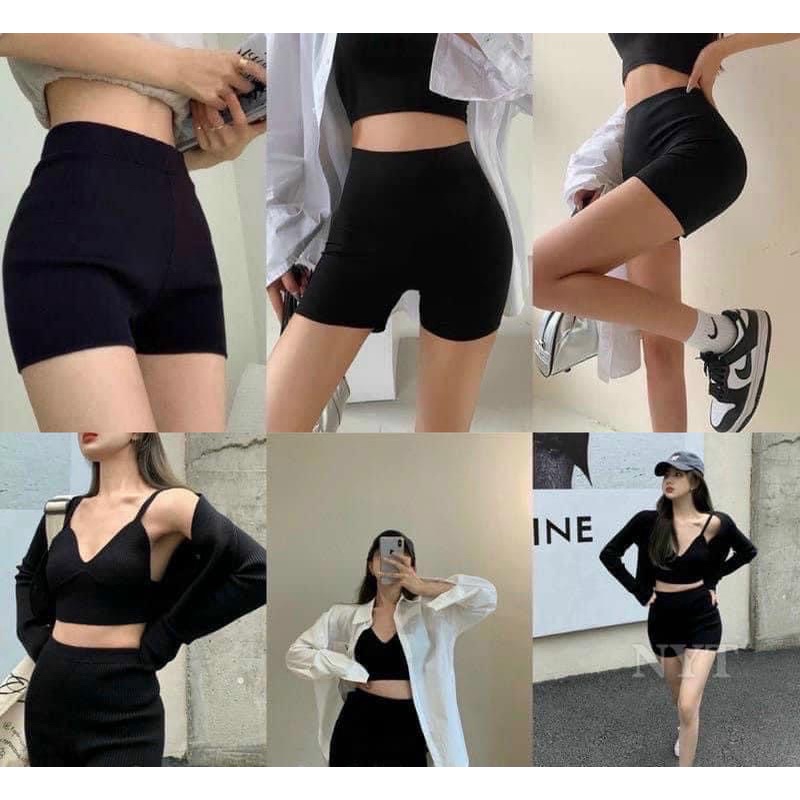 Quần legging đùi chất tăm Mitstore