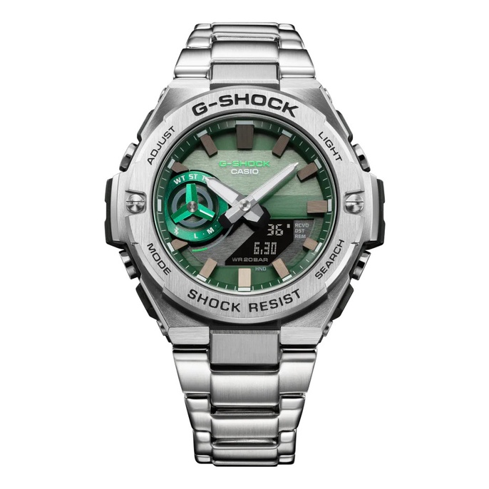 Đồng Hồ Casio Nam Dây Thép Không Ghỉ GSHOCK GST-B500AD-3ADR Chính Hãng
