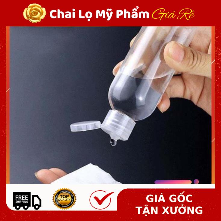 Chai Chiết Mĩ Phẩm ❤ RẺ VÔ ĐỊCH ❤ Chai lọ nhựa pet nắp bật [100ml,50ml,30ml,20ml] chiết mỹ phẩm, dầu gội, sữa tắm .