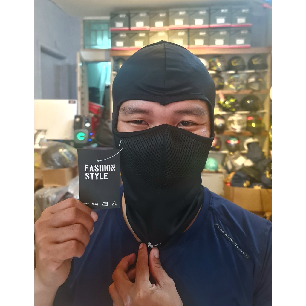 Khăn ninja SWAT X2 3 lớp cao cấp màu đen