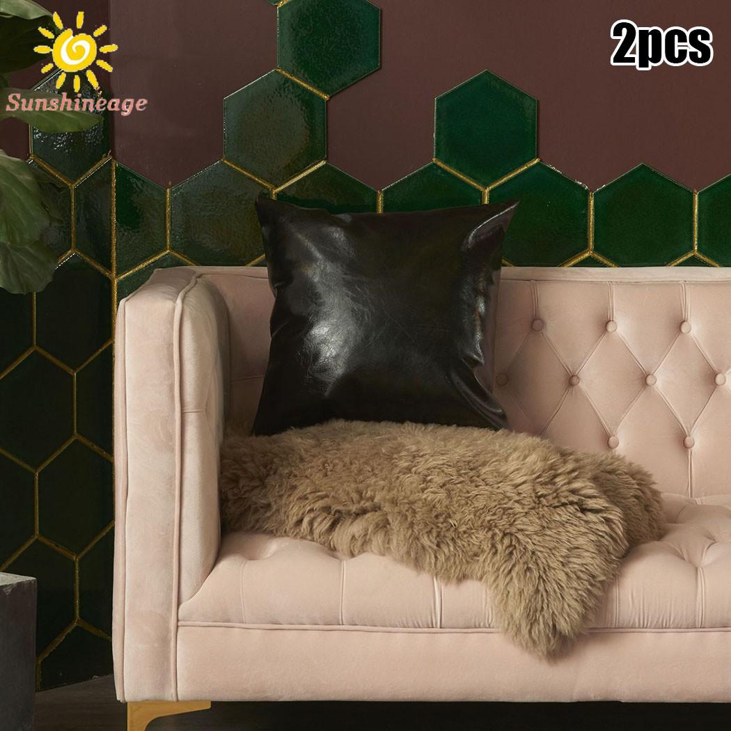 Vỏ Áo Gối Sofa Giả Da 40x40cm