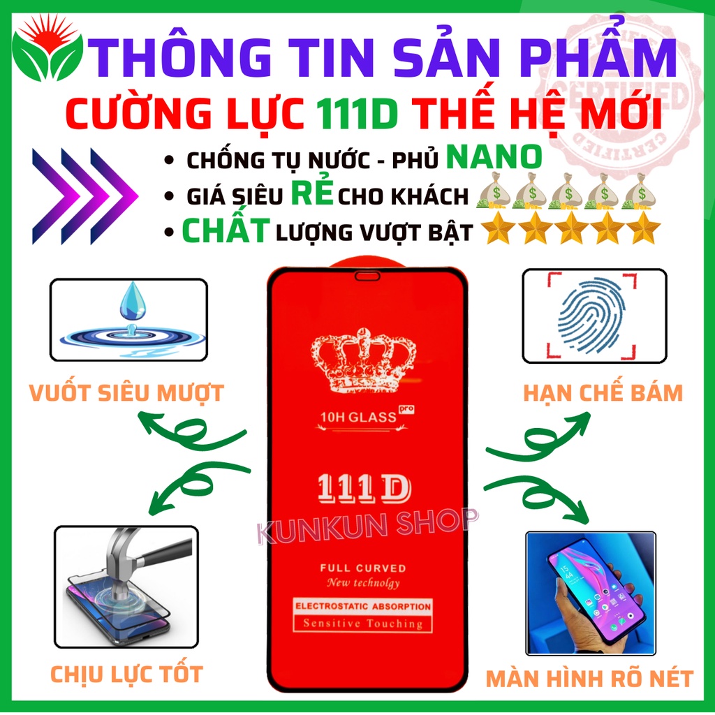 Kính cường lực iphone 11/ XR - Dán Full màn hình 111D và Trong suốt - Độ cứng 10H - Bảo vệ điện thoại chống bể màn hình.