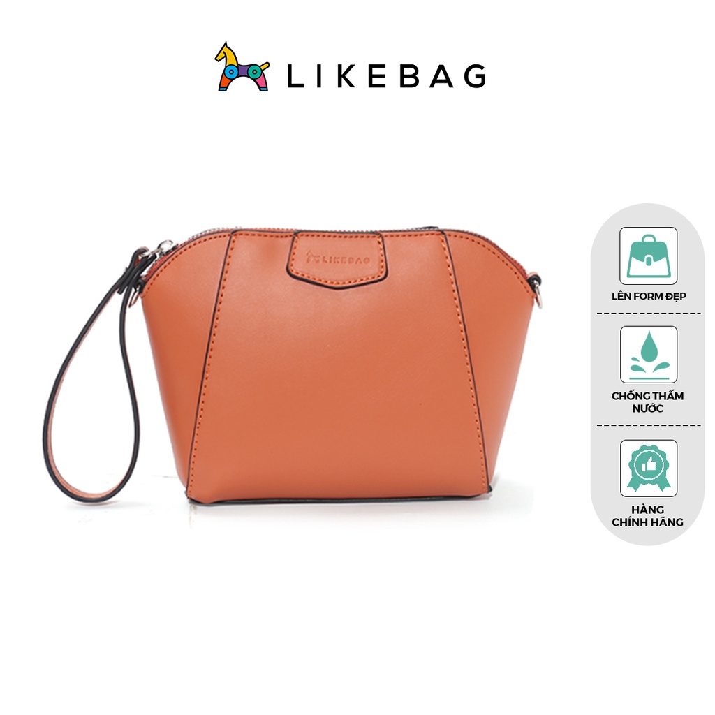 Túi đeo chéo LIKEBAG da PU cao cấp, chuẩn form thanh lịch 217XK2176 - LIBAGI