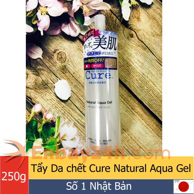 Tẩy Da chết Cure Natural Aqua Gel 250g Nhật Bản hàng Công ty