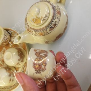 Ấm chén thờ vàng bát tràng