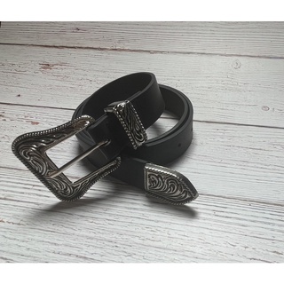 Thắt lưng da PU cao cấp chrome hearts đầu vuông
