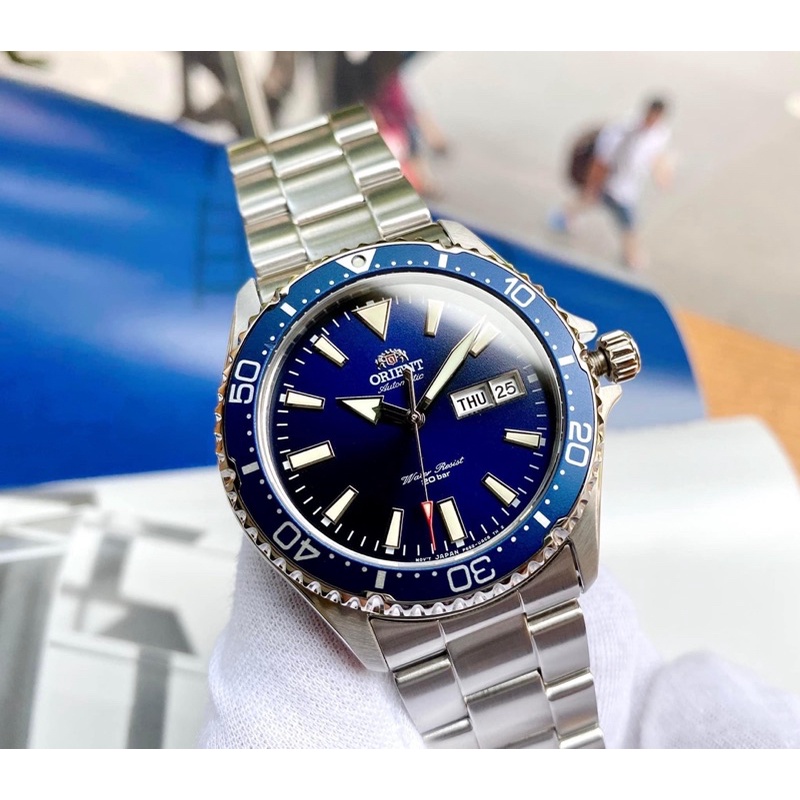 ĐỒNG HỒ NAM CHÍNH HÃNG Orient RA-AA0002L19B Mako 3 Blue Automatic