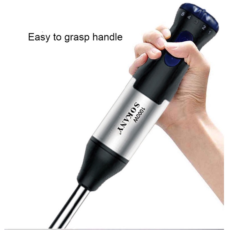Máy Xay Cầm Tay SOKANY Công Suất 1000w Xay Cháo, Xay Thịt, Đánh Trứng, Xay Rau Củ , chống văng độc quyền, xay nhanh