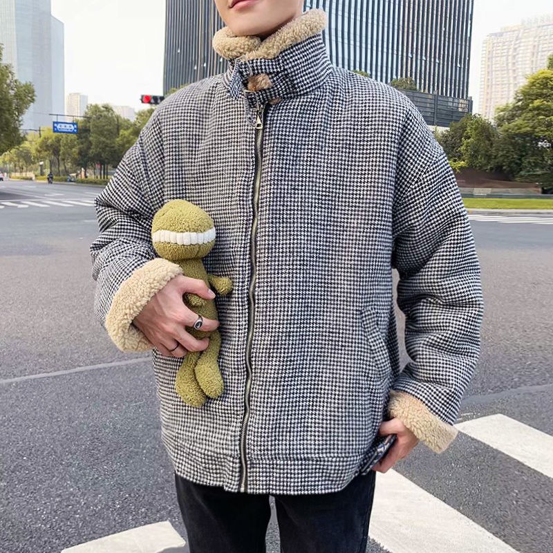 Áo Khoác Len Lông Cừu 0880636 Phong Cách Hàn Quốc Trẻ Trung Dành Cho Nam | BigBuy360 - bigbuy360.vn