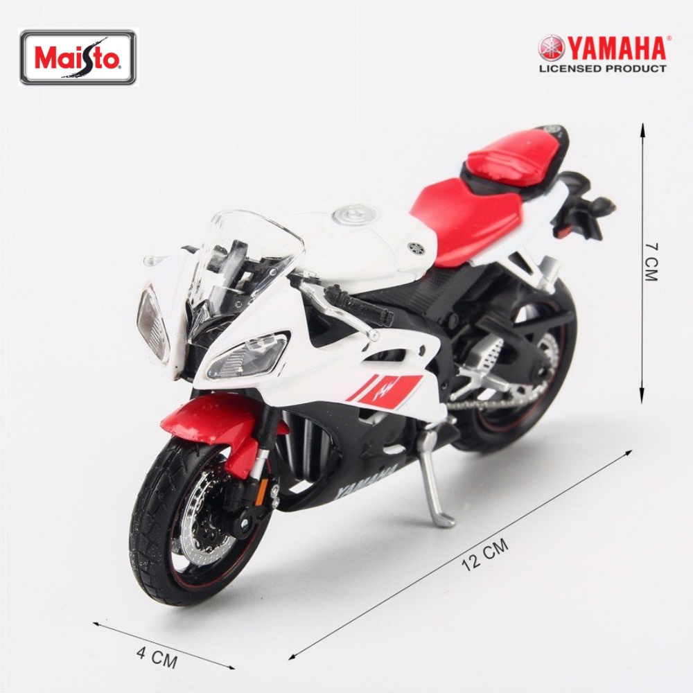 Mô hình mô tô Yamaha R1, R6, M1, MT-07 1:18