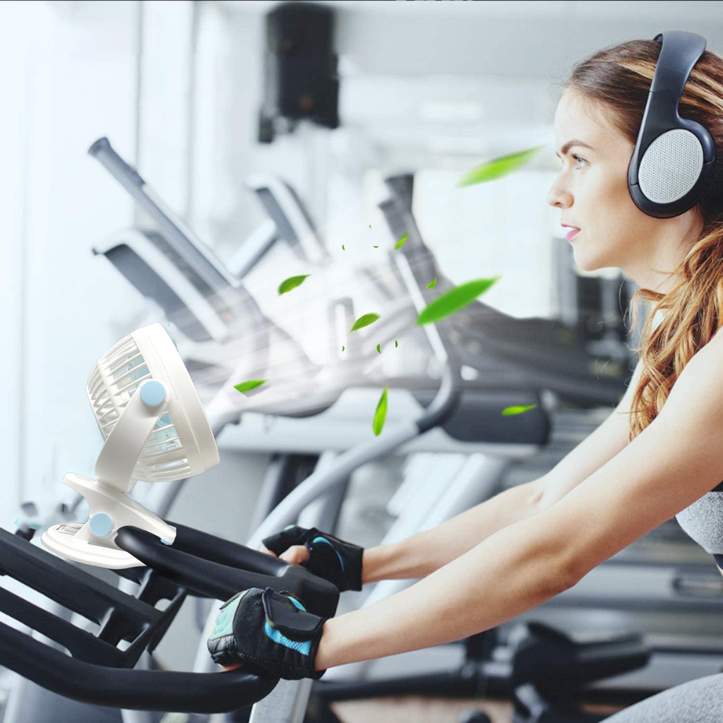 Quạt Kẹp Bàn Xoay 720 Độ Cực Mát - Quạt Mini Văn Phòng Không Tiếng Động, Gắn Xe Đẩy Em Bé | BigBuy360 - bigbuy360.vn