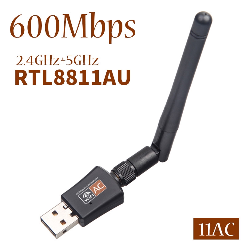 USB WiFi 600Mbps tích hợp card không dây 2.4/5Ghz