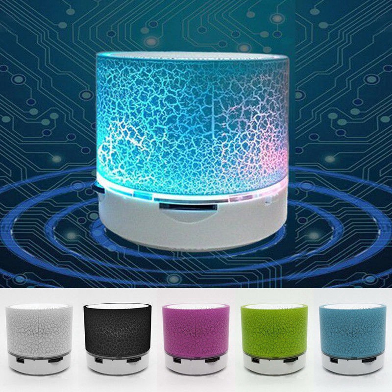 Loa Bluetooth không dây mini thiên bass có đèn LED