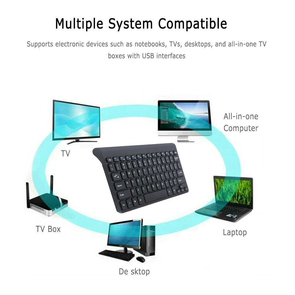 Bộ Bàn Phím Và Chuột Không Dây 2.4ghz Cho Pc Mac Laptop Tablet | BigBuy360 - bigbuy360.vn