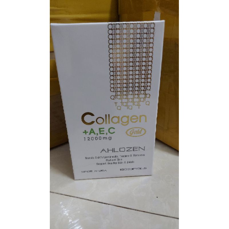  Viên đẹp da collagen AEC gold hộp 180v date 2023 Mỹ