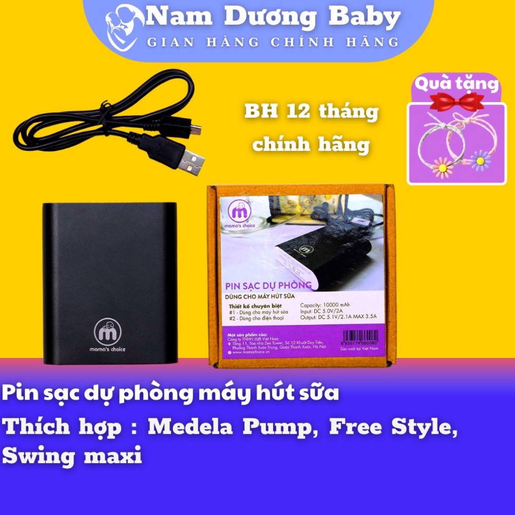 Pin Sạc Dự Phòng Dùng Cho Máy Hút Sữa Medela Pump, Freestyle, Swing Maxi Thời Gian Sử Dụng Lên Đến 6 Giờ (13 Cữ Hút)