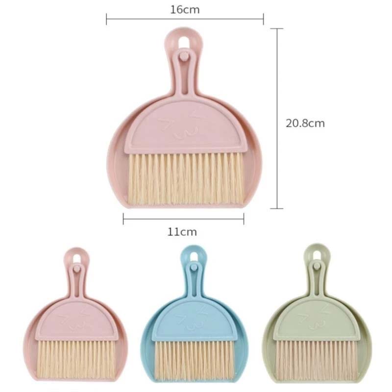 Bộ Chổi Và Đồ Hốt Rác Mini Vệ Sinh Bàn Phím Máy Tính Để Bàn Tiện Dụng