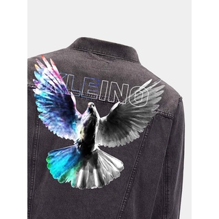 Áo khoác bò Rainbow Dove Denim Jacket