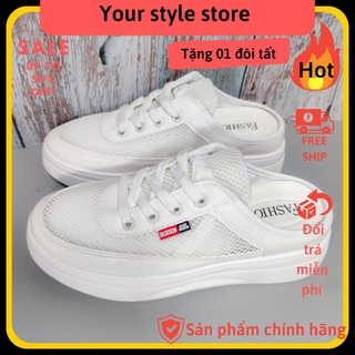 Giày sục nữ, Giày sục thể thao nữ, Giày sục độn gót 5CM, Your style Store